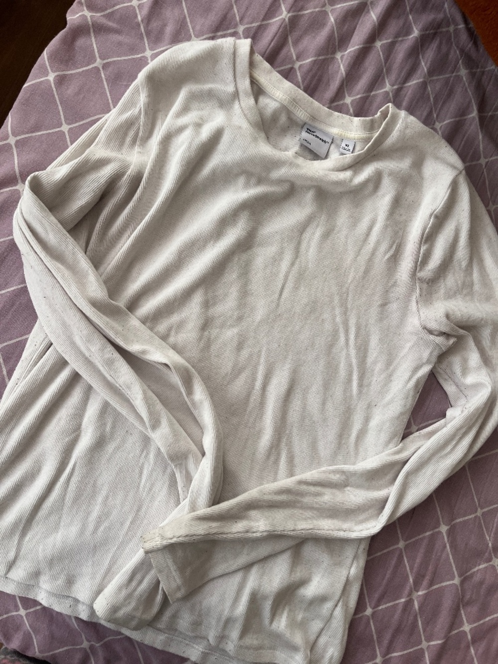 Aritiza Homestretch ribbed Longsleeve in white size XL